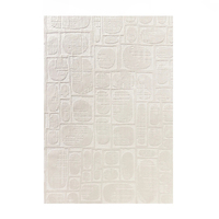 Tapis hydrofuge beige blanc Tapis anti-taches Tapis à coupe haute et à boucle basse