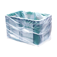 Sacs plats et sacs de doublure intérieure en LDPE/PE de qualité alimentaire, durables et thermoscellables, avec option de logo personnalisé pour la production de produits surgelés frais