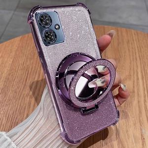 Funda para Teléfono Motorola Edge 50 Fusion, Funda Protectora Antigolpes con Purpurina y Soporte para <span class=keywords><strong>Moto</strong></span> G84 G64 G54 - Product Image 2