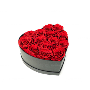 Hear Shape preserved rose flowers preserved flowers natural eternal rose in heart box preserved flower