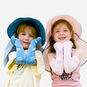 Kocotree Chất lượng cao bán buôn thời trang UV bảo vệ cánh tay tay áo thiết kế phim hoạt hình trẻ em Ice ARM tay áo