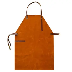 Sapateiros personalizados ferramentas couro genuíno açougueiro artista avental artesanato trabalho camada superior couro aventais sem bolsos