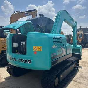 Nouveau stock d'excavatrices Kobelco SK75 d'occasion, modèle Caterpillar 2022, poids opérationnel de 7 tonnes, moteur PLC, boîte de vitesses - Product Image 1