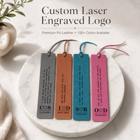 Marque-page vierge en similicuir PU 17*3cm pour gravure laser, marque-page en similicuir gravable acceptant logo ou design personnalisé