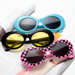 <span class=keywords><strong>2022</strong></span> Retro Vintage Eyewear Petites lunettes de soleil ovales à la mode avec UV400 Plusieurs couleurs - Product Image 2