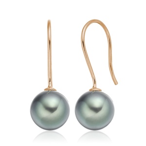 Bông Tai Ngọc Trai Đen Hợp Thời Trang Bông Tai Ngọc Trai Tahiti Bạc Sterling 925 Tùy Chỉnh Hoàn Toàn Cho Nữ - Product Image 4