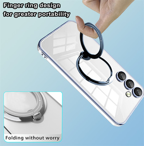 Placage TPU étui souple pour <span class=keywords><strong>Samsung</strong></span> pour Galaxy A15 A05 <span class=keywords><strong>A32</strong></span> A52 A13 A14 A54 A34 A23 A24 A12 anneau magnétique couverture d'objectif étuis mobiles - Product Image 6