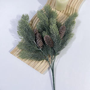 Guirlande de branches de sapin artificielles, plantes vertes, aiguilles de pin, verdure, décoration de sapin, arbre de Noël - Product Image 4
