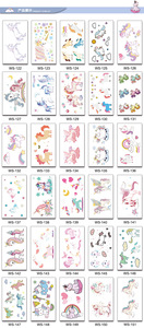 Tatuaggi temporanei per bambini all'ingrosso/tatuaggi <span class=keywords><strong>unicorno</strong></span> principessa tatuaggio temporaneo/autoadesivo del tatuaggio per i bambini - Product Image 4