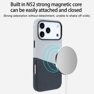 Ốp điện thoại ví da từ tính sang trọng dành cho iPhone 14, 15, 16, 17 Pro Max Plus, có khe đựng thẻ và vỏ cứng chống sốc - Product Image 2