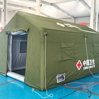 Tentes médicales gonflables fabriquées en usine pour une utilisation en extérieur, tentes de secours et de lutte contre les incendies de grande envergure de la UNHCR