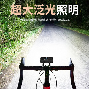 Luz Delantera para Bicicleta LED Recargable por USB C, 4 Modos, IPX4, Lámpara de Ciclismo de Aleación de Aluminio - Product Image 1