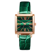 Ensemble de gros vintage Rome Quartz Sport Business pour femme, montre à bracelet en cuir, collier, boucles d'oreilles, bague, strass, cadeau
