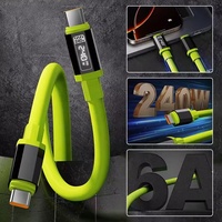Harga Grosir Kabel Pengisian Cepat 240w PD 1m USB Type-C Silikon Universal Kabel Data Pengisi Daya Cepat untuk Ponsel Android