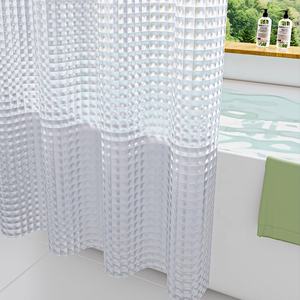 <span class=keywords><strong>Rideau</strong></span> <span class=keywords><strong>de</strong></span> <span class=keywords><strong>douche</strong></span> EVA à motif 3D <span class=keywords><strong>de</strong></span> haute qualité avec 12 crochets en plastique <span class=keywords><strong>transparent</strong></span> étanche pour salles <span class=keywords><strong>de</strong></span> bain - Product Image 3