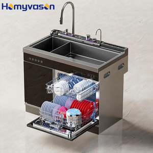 Évier de cuisine intelligent en acier inoxydable noir nano, double bac rectangulaire, avec <span class=keywords><strong>lave</strong></span>-<span class=keywords><strong>vaisselle</strong></span> intégré, très vendu - Product Image 6