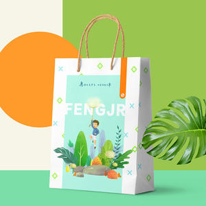 <b>Hand</b>-Baked Environmentally-Friendly White Kraft <b>Paper</b> Bag Custom Clothing Shopping Takeaway Bag Batch Custom <b>Made</b> in Vietnam - Product Image 5