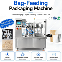 Machine d'emballage entièrement automatique pour sacs de brosses à dents souples biodégradables pour soins bucco-dentaires, avec sac en papier