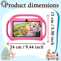 Tablettes pour enfants Android 12 de 7 pouces, 2 Go + 32 Go, processeur quadricœur MTK, batterie 3000 mAh, Wi-Fi, résolution 1024 x 600, écran tactile