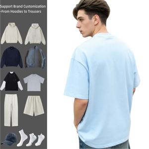 Camiseta TKAN725D para Hombre, Peso Pesado, 300 g/m², 100 % Algodón, Impresión 3D Personalizada, Corte Cuadrado, Hombros Caídos, Estilo Casual, Talla Grande - Product Image 1