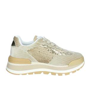 Sneakers Donna Liu-Jo con Plateau e Lacci, Modello Amazing 23 in Tela Taupe, Trendy - Product Image 4