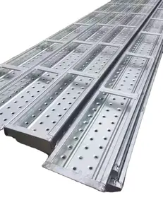 Galvanizli İskele çelik kurulu metal platformu 2 tahta iskele ayaklı tahta fiyat inşaat için