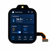 Maßgefertigtes 1,68 Zoll IPS TFT LCD Modul 360x390 ST77916 Treiber-IC 28,84x31,4mm 600cd/m² Helligkeit -20°C-70°C für Smartwatch