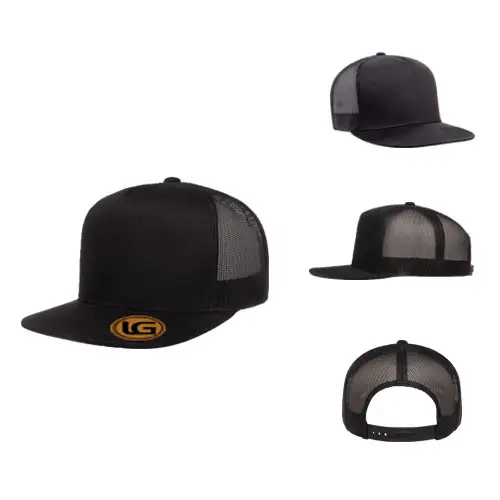 Top Quality 5 Panel 3D Embroidery Flat Brim snapback yupoong hats Custom Logo Yupoong 6006 Snapback Trucker Cap Hat