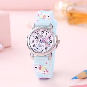 무지개 구름 날개 페가수스 12 디지털 어린이 만화 실리콘 시계 - Product Image 2