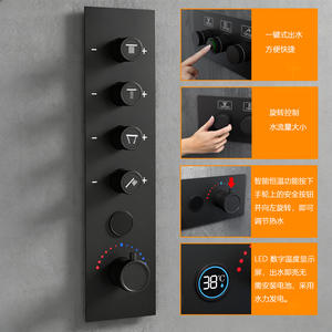 Ensemble de douche encastré Dipsi Emperor Sky-view avec robinet en laiton, pommeau de douche pluie et jet supérieur multifonctionnel - Product Image 2