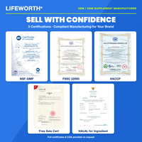 LIFEWORTH OEM Etichetta Privata Polvere Elettrolitica in Stick Acai Senza Zucchero 5.4g 12 Confezioni