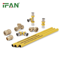 IFAN PE Jaune Conduite de Gaz PEX Multicouche Tuyau PEX Flexible pour Plomberie Gaz