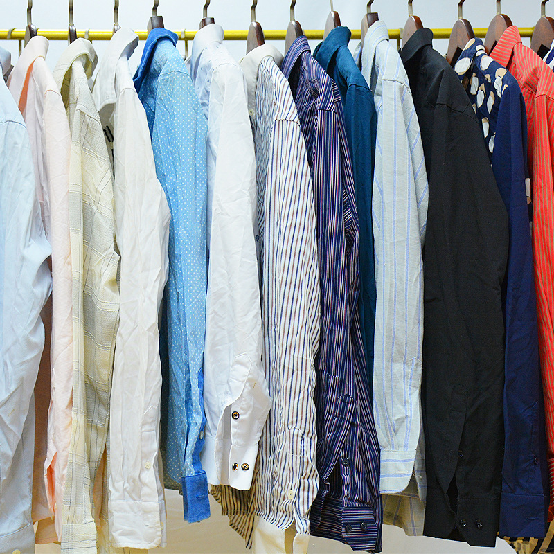 Cheap Price Wholesale Used Summer Men Clothes Long Short Sleeve Shirt Second Hand Clothing