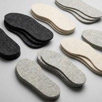 Tissu non tissé 100 % polyester aiguilleté pour matériaux de chaussures, feutre gris isolant pour semelles intérieures, 260 GSM, résistant à l'huile