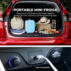 Mini-réfrigérateur portable 6L, nouveau modèle, AC 100~240V, pour la maison et la chambre - Product Image 3
