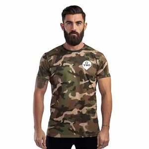 Custom Ademend Tactisch Fit Camouflage T-Shirt