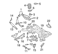 Kit de bras de suspension supérieur et inférieur arrière 8 pièces pour Toyota RAV4 AWD FWD 2006-2018