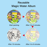 Vente Enfants Eau Révéler Activité Réutilisable Peinture À L'eau Livre De Coloriage Magique Avec Stylo