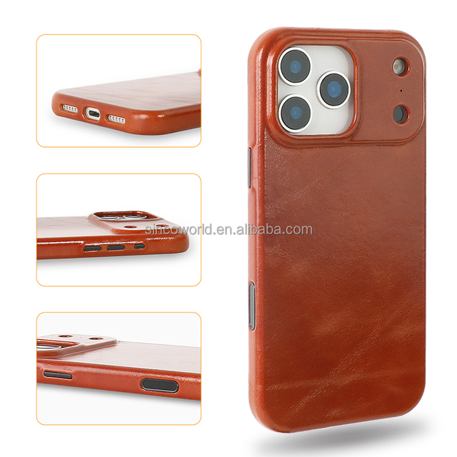 2025 New Product Mobile Phone case Leather Cell Phone case Leather Wireless Phone case Magnetic Leather Phone case for iphone 17