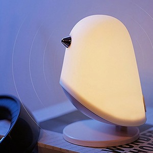 Cute Sleeping Silica Gel Cartoon Night <b>Light</b> Sleep With Atmosphere Sleep Table Lamp Perching Bird Charge - Product Image 1