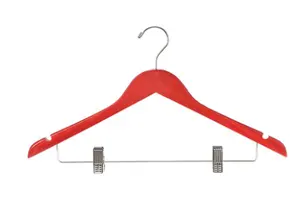 Multi Color Bestseller 100 pack mantel Hangers für Cloths großhandel holz kleiderbügel Small MOQ Wooden Flat Hanger