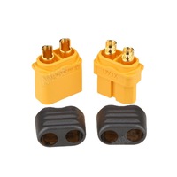 Connecteur Amass Original XT60 XT60H avec gaine, prise plaquée or 30A pour drone RC et système d'alimentation numérique 3C