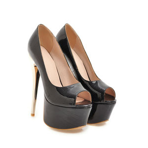 <span class=keywords><strong>Sandalias</strong></span> de tacón alto para mujer, zapatos de tacón fino, con boca de pescado, plataforma impermeable, talla grande, para verano, 2021 - Product Image 3