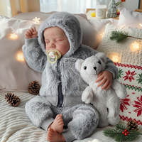 Poupée réaliste Bébé Reborn garçon endormi Babeside Noah 20 pouces, entièrement en vinyle, prête à être expédiée depuis notre entrepôt aux États-Unis – Cadeau
