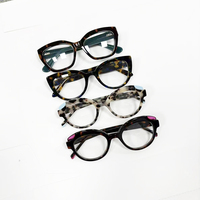 Geschlechtsneutrale, breite, übergroße, quadratische Vollrand-Brille mit dickem, festem Acetat-Muster und PC-Gläsern – Luxuriöse Statement-Brille