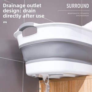 Cesto de Ropa Plegable Extra <span class=keywords><strong>Grande</strong></span> de Plástico PP Reforzado, Impermeable y Ecológico, Directo de Fábrica, 24/39L, para Ropa, Mascotas y Bebés - Product Image 3