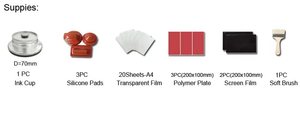 ชุดเครื่องพิมพ์แผ่นรองเมาส์แบบแมนนวลเครื่องพิมพ์แผ่นยางรองเทมโปเฮดเครื่องพิมพ์แผ่นซิลิกอนแบบใช้มือ - Product Image 5