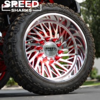 22x10 24x12 26x14 6x139.7 6x5.5 Geschmiedete LKW-Räder Spiegelpolierte Felgen mit Tiefbett für Chevy Silverado 1500 für Dodge Ram 1500