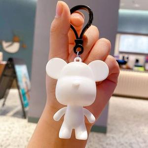 White DIY Violent Bear <strong>Toy</strong> for Children Handmade Internet Celebrity Bear Pendant Keychain Educational Animal Pattern Internet - Product Image 6