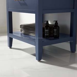 VAMA Factory 24 Inch Small Size American Home <strong>Bathroom</strong> <strong>Cabinet</strong> with <strong>Thin</strong> Ceramic Basin <strong>Bathroom</strong> Vanity Furniture 795024 - Product Image 6